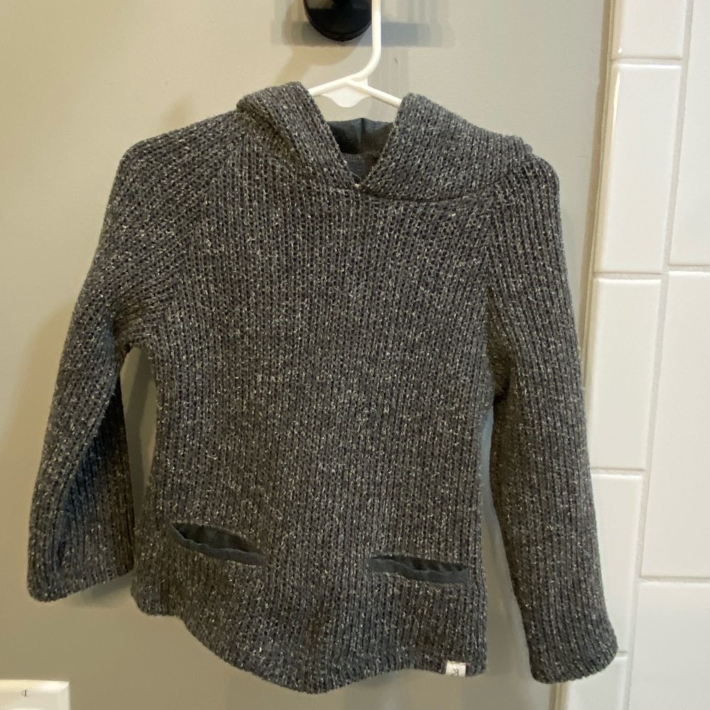Me & Henry Gray Knit Hooded Sweater / Size 3-4Y / NWOT
